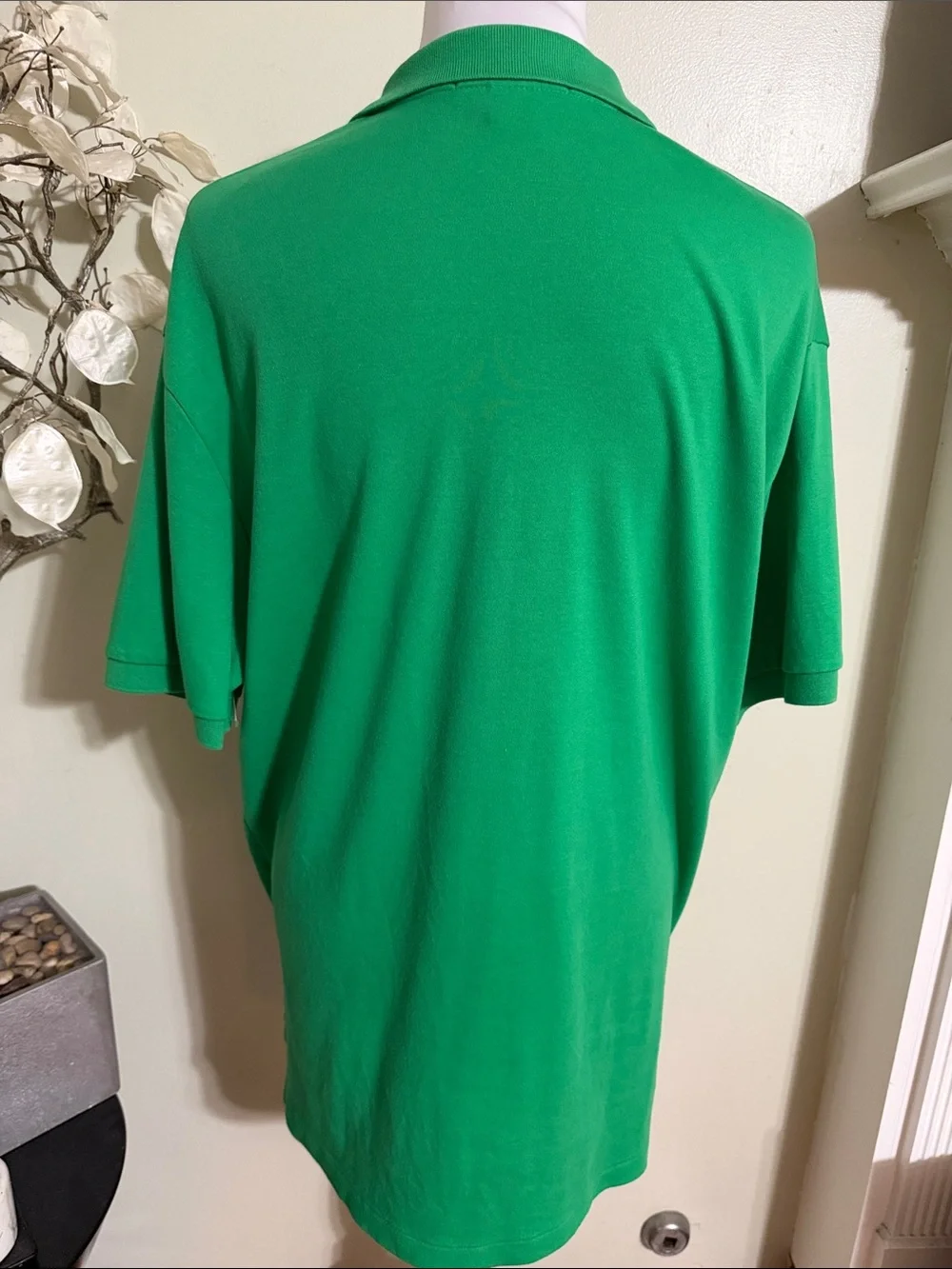 Ralph Lauren Green Polo with Contrast Pony Embroidery 100% Cotton Size L